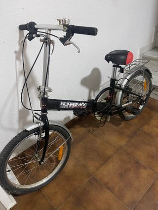 Bicicleta Plegable Hurricane Negra