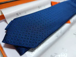 Corbata Hermès Azul