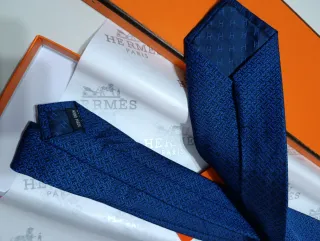Corbata Hermès Azul