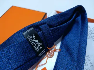 Corbata Hermès Azul