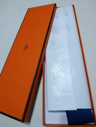 Corbata Hermès Azul