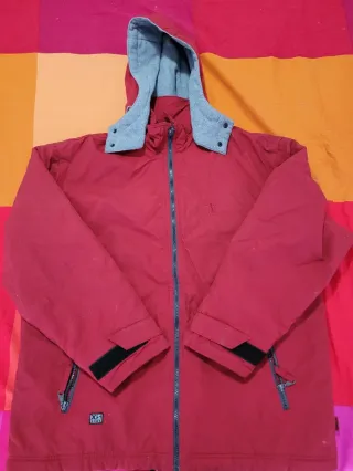 Anorak Exes Rojo y Gris Talla M