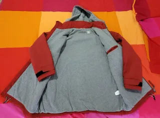 Anorak Exes Rojo y Gris Talla M
