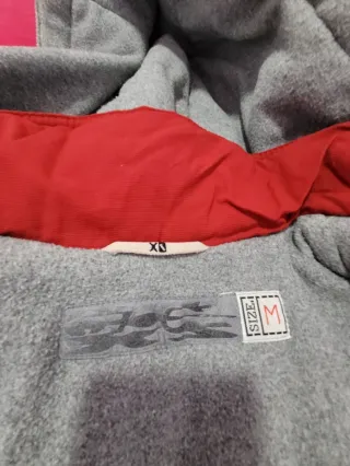 Anorak Exes Rojo y Gris Talla M