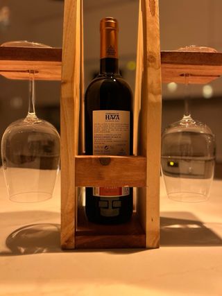 Botellero de madera para vino