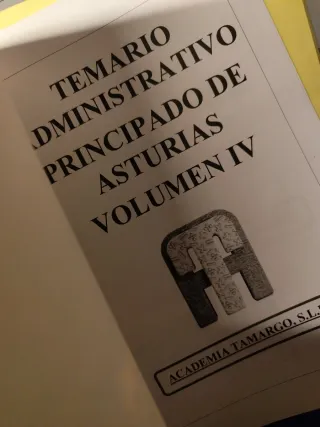 Libros oposiciones Administrativo P. Asturias