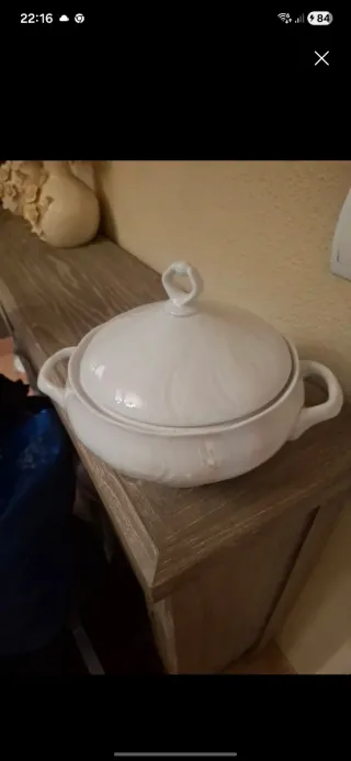 Sopera Porcelana Allegro Blancas