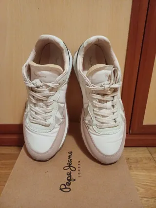 Zapatillas Pepe Jeans Beige/Rosa Talla 38