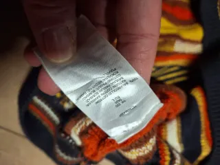 Pullover Vintage Uomo Multicolor Arancione