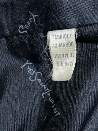 Giacca Vera Pelle Yves Saint Laurent Vintage