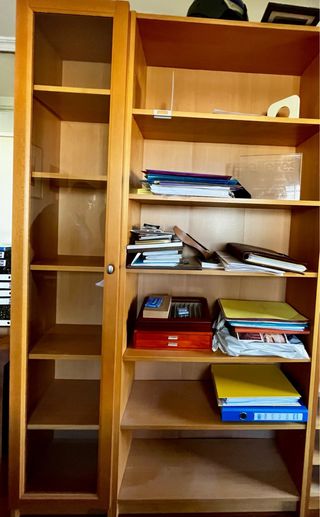 Estantería Modular Billy Ikea Madera y Cristal