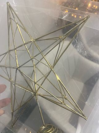 Estrella Decorativa para Árbol de Navidad Dorada