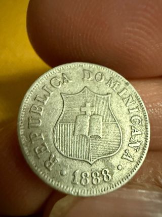 moneda República Dominicana 2 centavos y medio