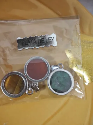 Colgante Plata con Piedra Roja