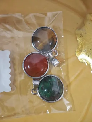 Colgante Plata con Piedra Roja