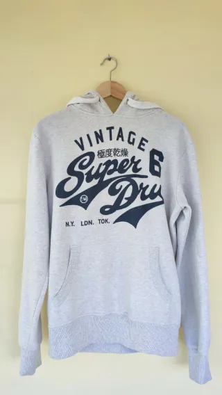 Sudadera Superdry Vintage T-S Gris