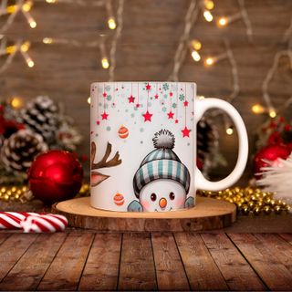 Taza cerámica Navidad Stitch