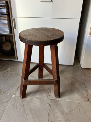 Taburetes vintage madera (2 unidades)