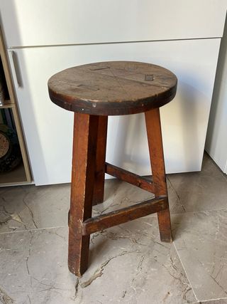 Taburetes vintage madera (2 unidades)