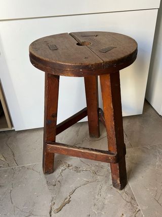 Taburetes vintage madera (2 unidades)