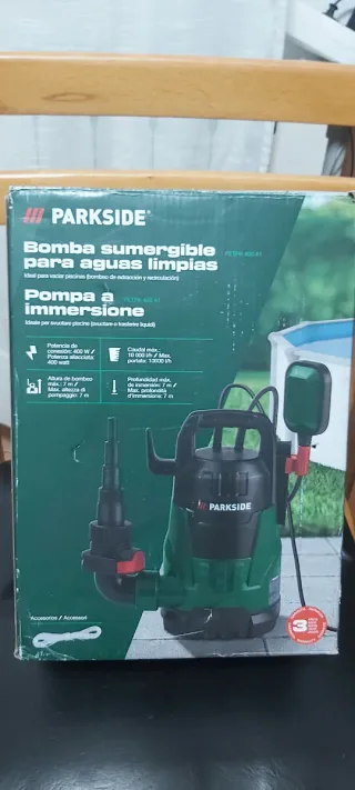 Bomba de agua sumergible Parkside 400W