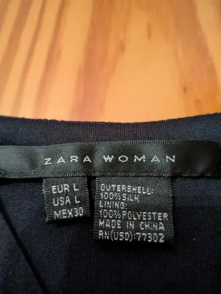 Vestido de raso negro