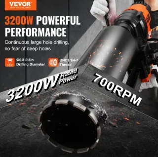 Perforadora de Concreto Taladro Diamante VEVOR