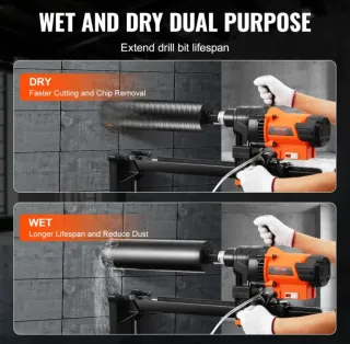 Perforadora de Concreto Taladro Diamante VEVOR