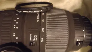 Equipo fotográfico Canon EOS200 y Zoom SIGMA