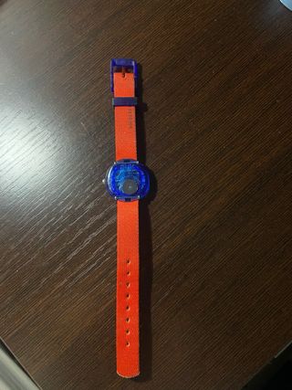 Reloj Flik Flak Dinosaurios azul y rojo