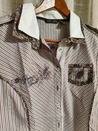 Camisa Punt Roma manga larga rayas