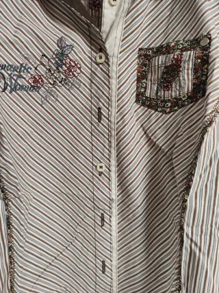 Camisa Punt Roma manga larga rayas