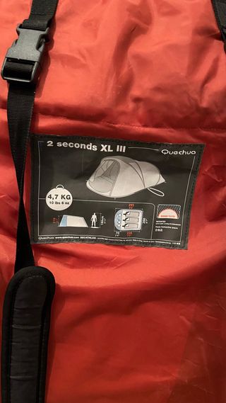 Tienda campaña 2 Seconds XL Quechua