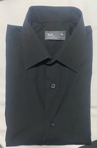 Camisa Negra Manga Corta