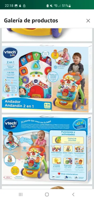 Andador correpasillos Vtech bebé