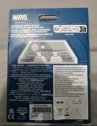 Insignia Luminosa Avengers Campus Marvel