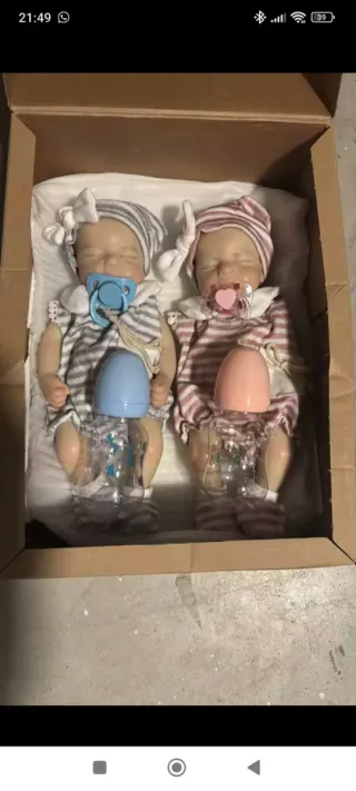 Muñeca Reborn 33cm Silicona Cuerpo Entero