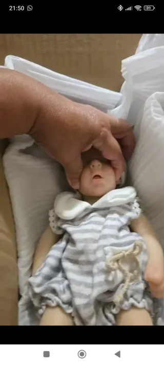 Muñeca Reborn 33cm Silicona Cuerpo Entero