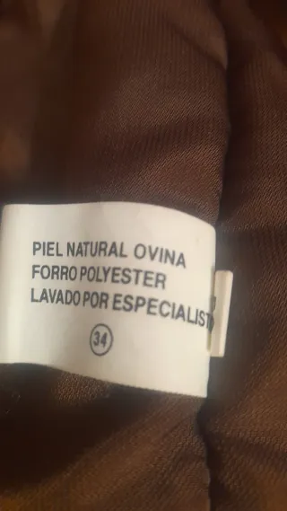 Chaqueta Piel Bovina Hombre Talla M