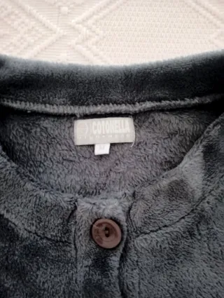 Pijama Gato Cinza e Branco