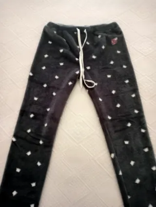 Pijama Gato Cinza e Branco