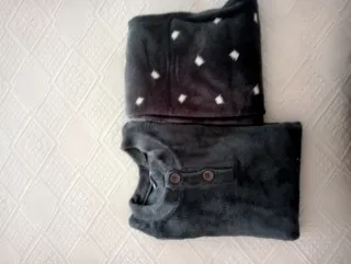 Pijama Gato Cinza e Branco