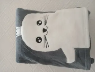 Pijama Gato Cinza e Branco