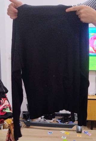 Jersey negro con bolsillo