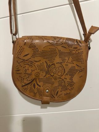 Bolso bandolera mujer marrón