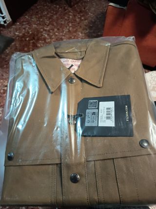 Chaqueta Filson Tin Cloth Cruiser Talla S, Nueva.