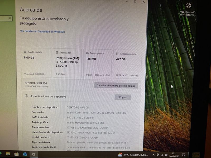 HP ProDesk 400 G3 Mini PC & Monitor Philips 19,5” afbeelding 7