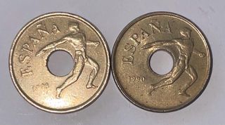 Moneda 25 pesetas Barcelona 92