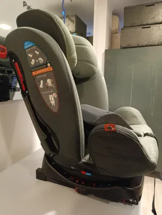 Silla coche Babyauto dupla Isofix Gris