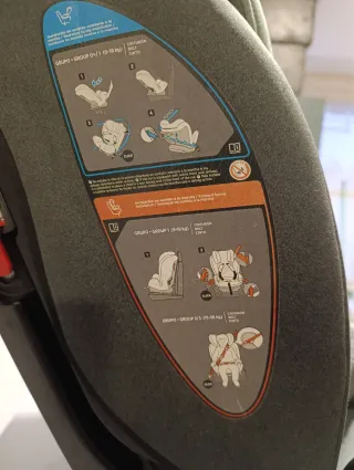 Silla coche Babyauto dupla Isofix Gris